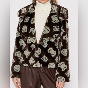 Guess  NWTS Faux Fur Jacket/Coat Sz.M